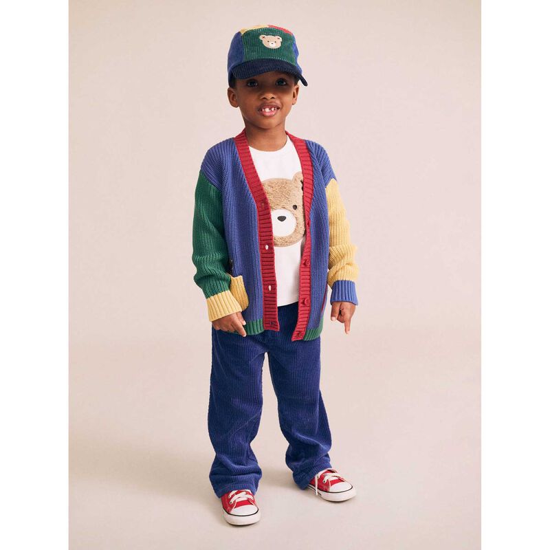 Huxbaby Colour Block Varsity Hux Cardi 3-5Y image number 3